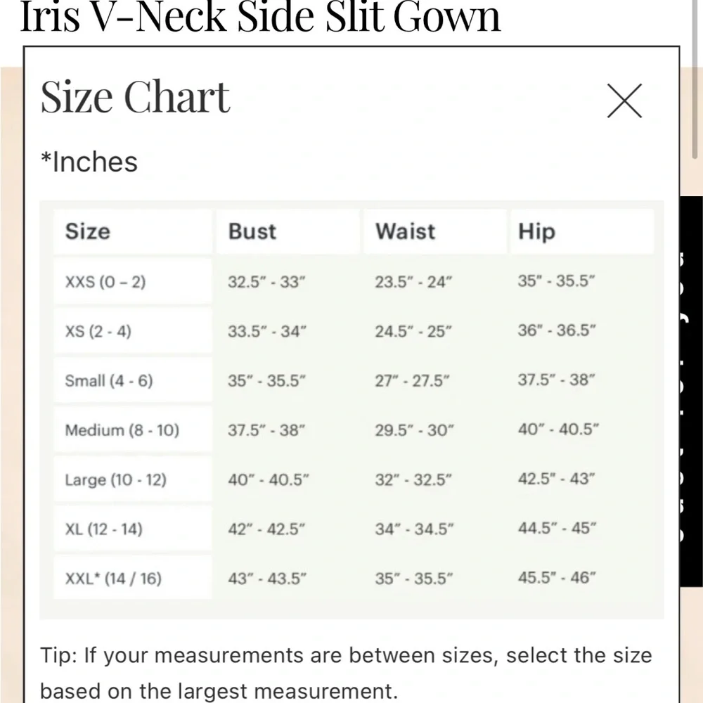 Dress The Population NWT ‘Iris’ V-Neck Side Slit Gown in ‘Midnight Blue’ Size XS - Picture 16 of 16